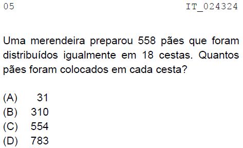 SIMULADO PROVA BRASIL 2011 (MODELO TESTE) - MATEMÁTICA